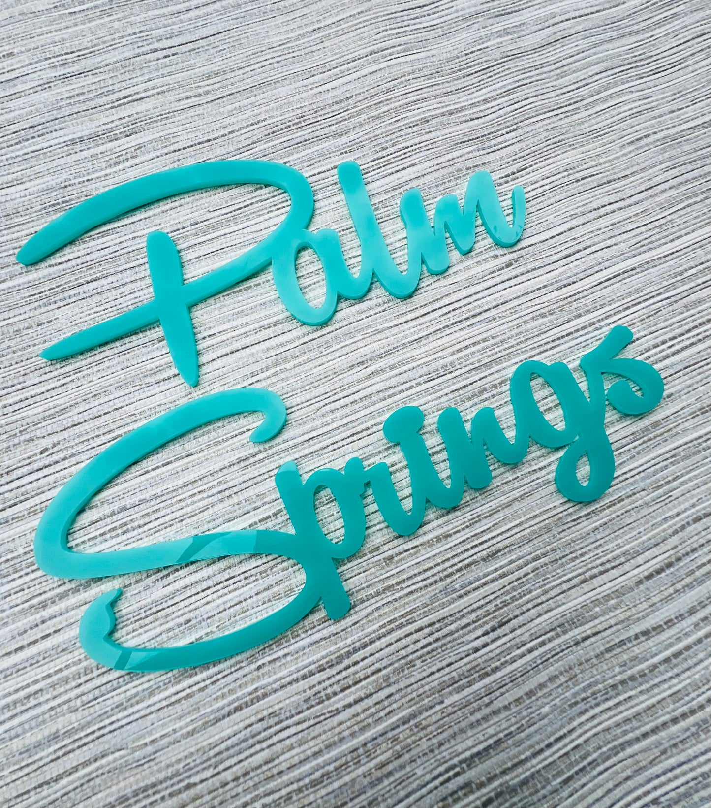 Laser Cut Acrylic Palm Springs Signage