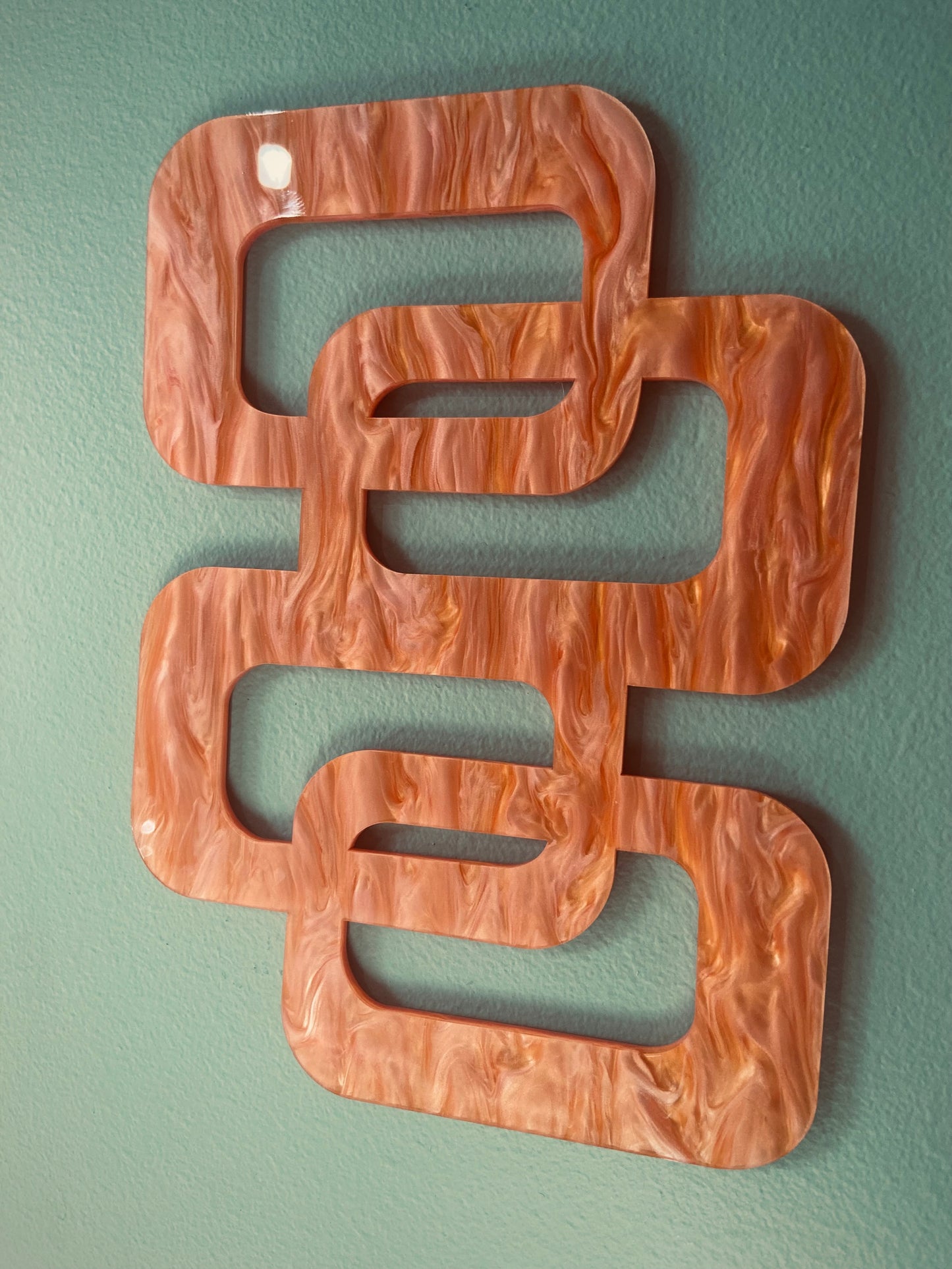 Retro Coast Midcentury Abstract Acrylic.