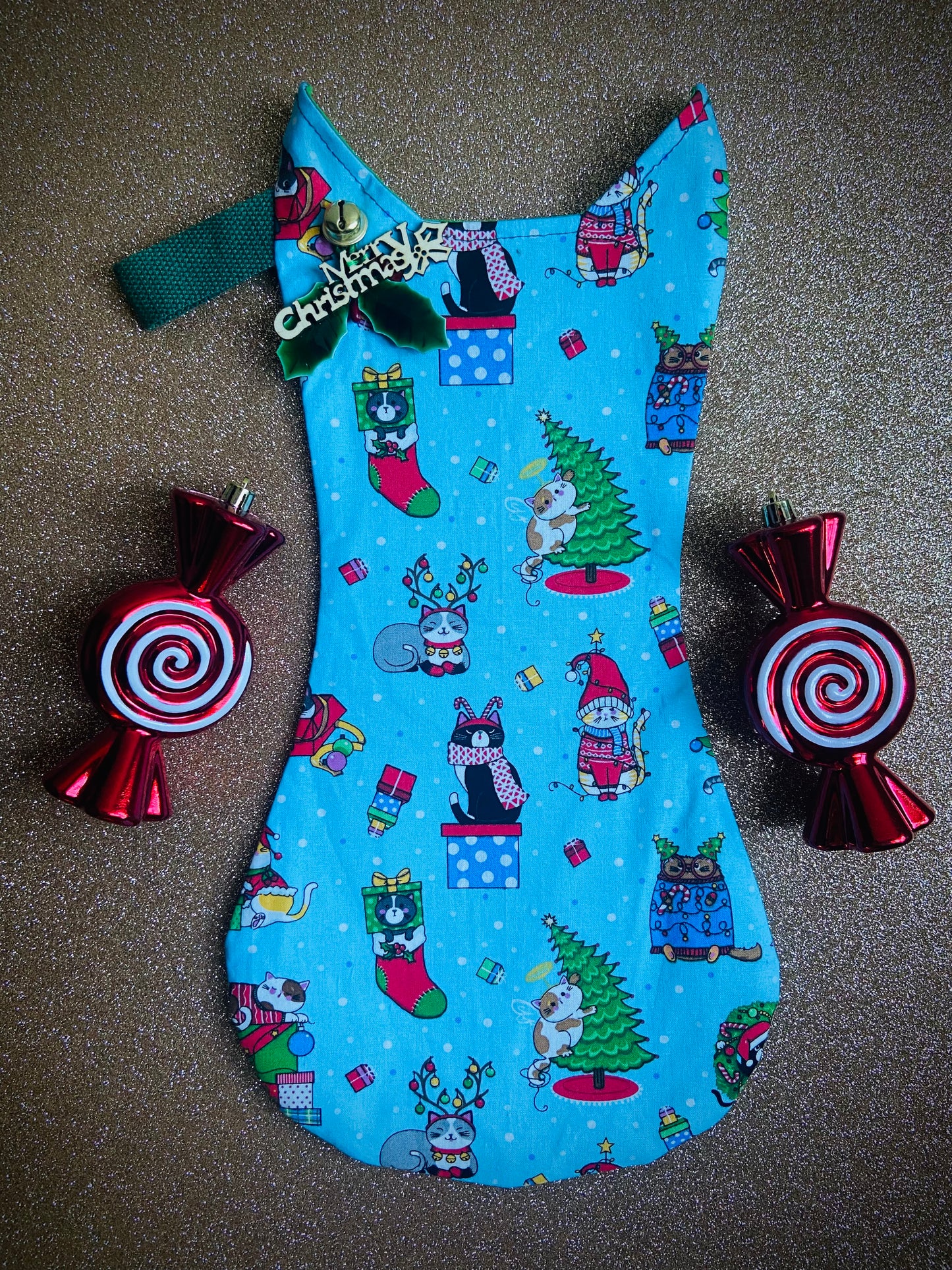 Retro Coast Designed & Hand Made Fur Baby Cat Stocking