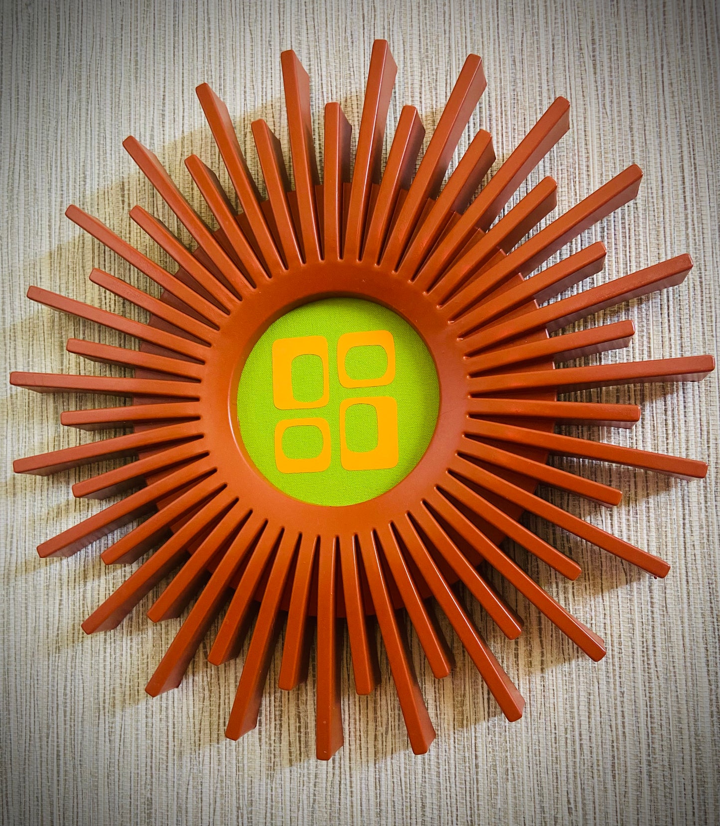 Orange Starburst Art