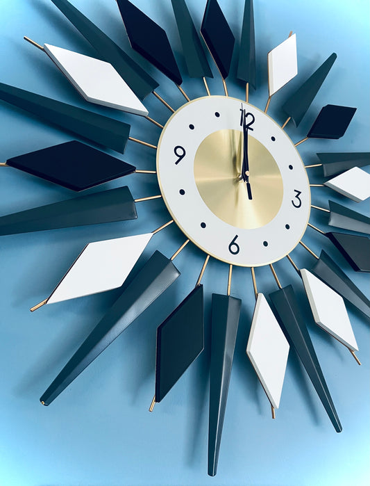 Large Starburst Clock. FREE SHIPPING WITHIN AUSTRALIA.