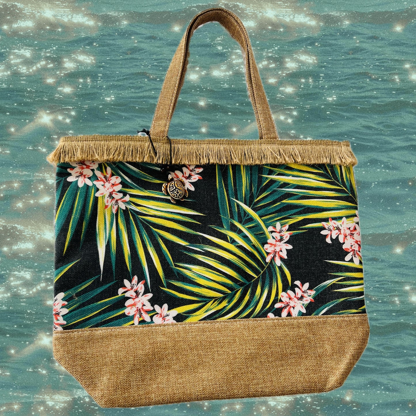 Tropical Frangipani Tiki Girl Tote. FREE SHIPPING within Australia