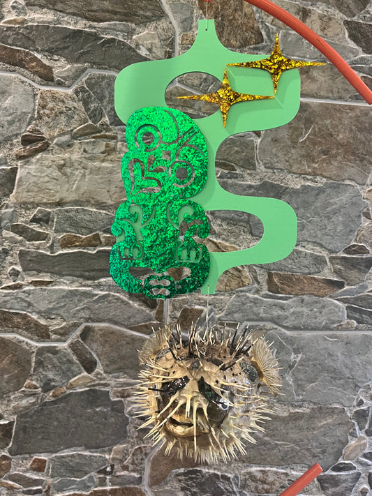 Mid-Century Modern Tiki Bar Puffer Fish Art | Tiki Sculpture | Retro Coast. Free Shipping Within Australia.