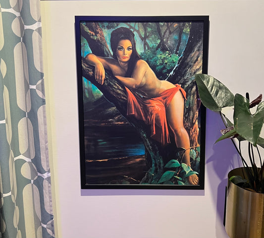 Large JH Lynch Woodland Goddess Framed Canvas. PRE ORDER, 2 Week Dispatch. Free Shipping Within Australia. 53 by 73 cm