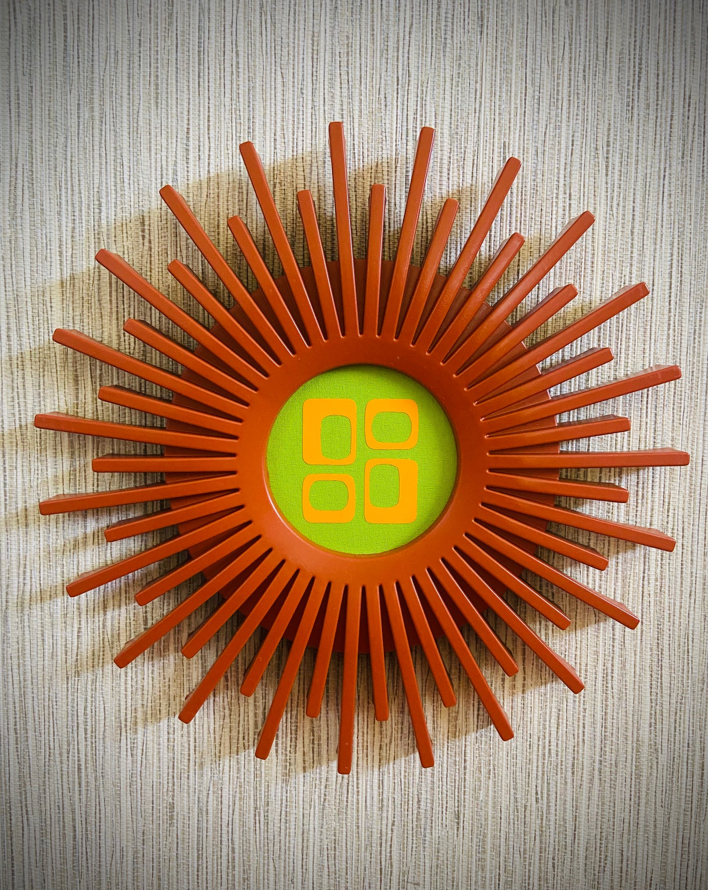 Orange Starburst Art