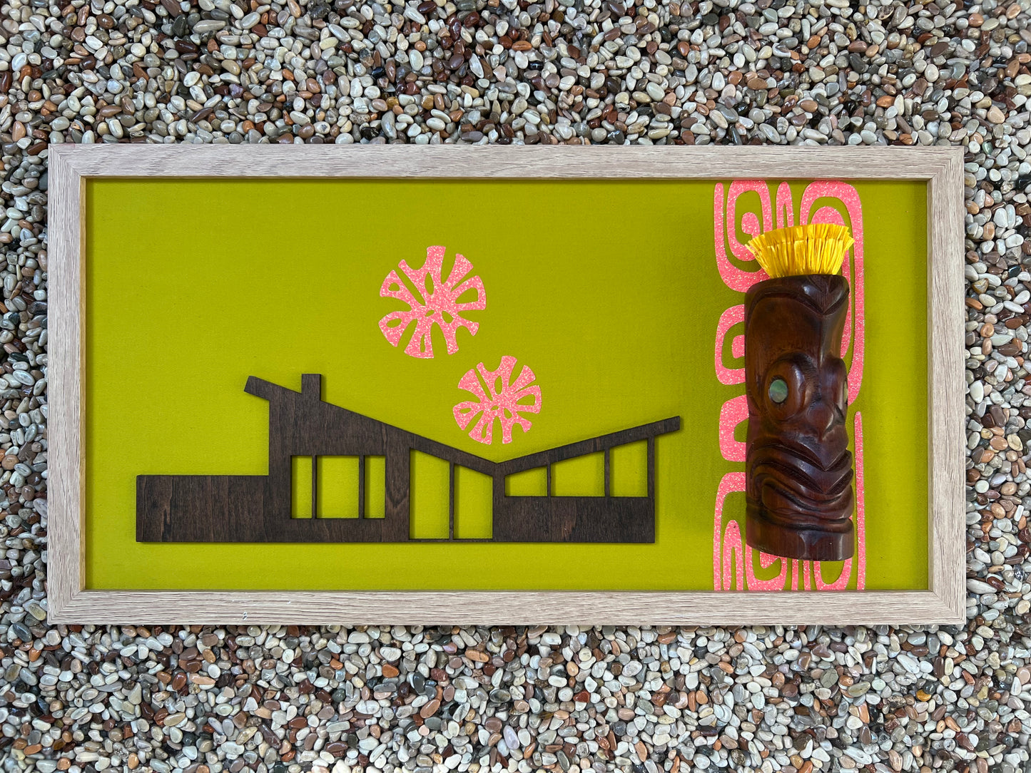 Palm Springs Meets Tiki Wall Art. FREE SHIPPING WITHIN AUSTRALIA.