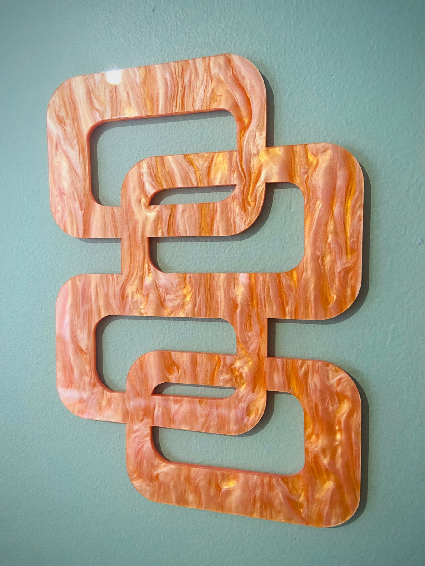 Retro Coast Midcentury Abstract Acrylic.