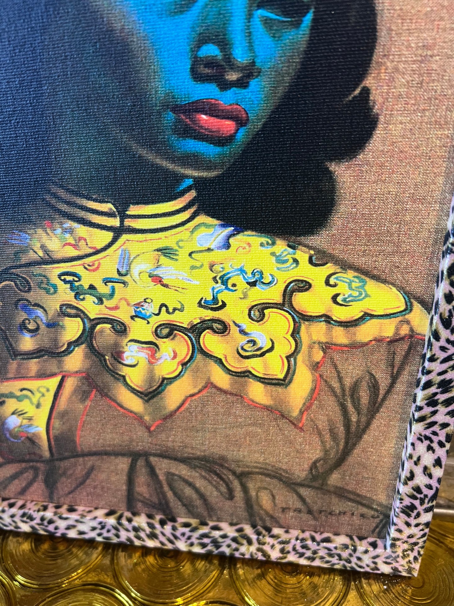 Tretchikoff Print, Chinese Blue Lady. Price Includes FREE shipping within Australia.