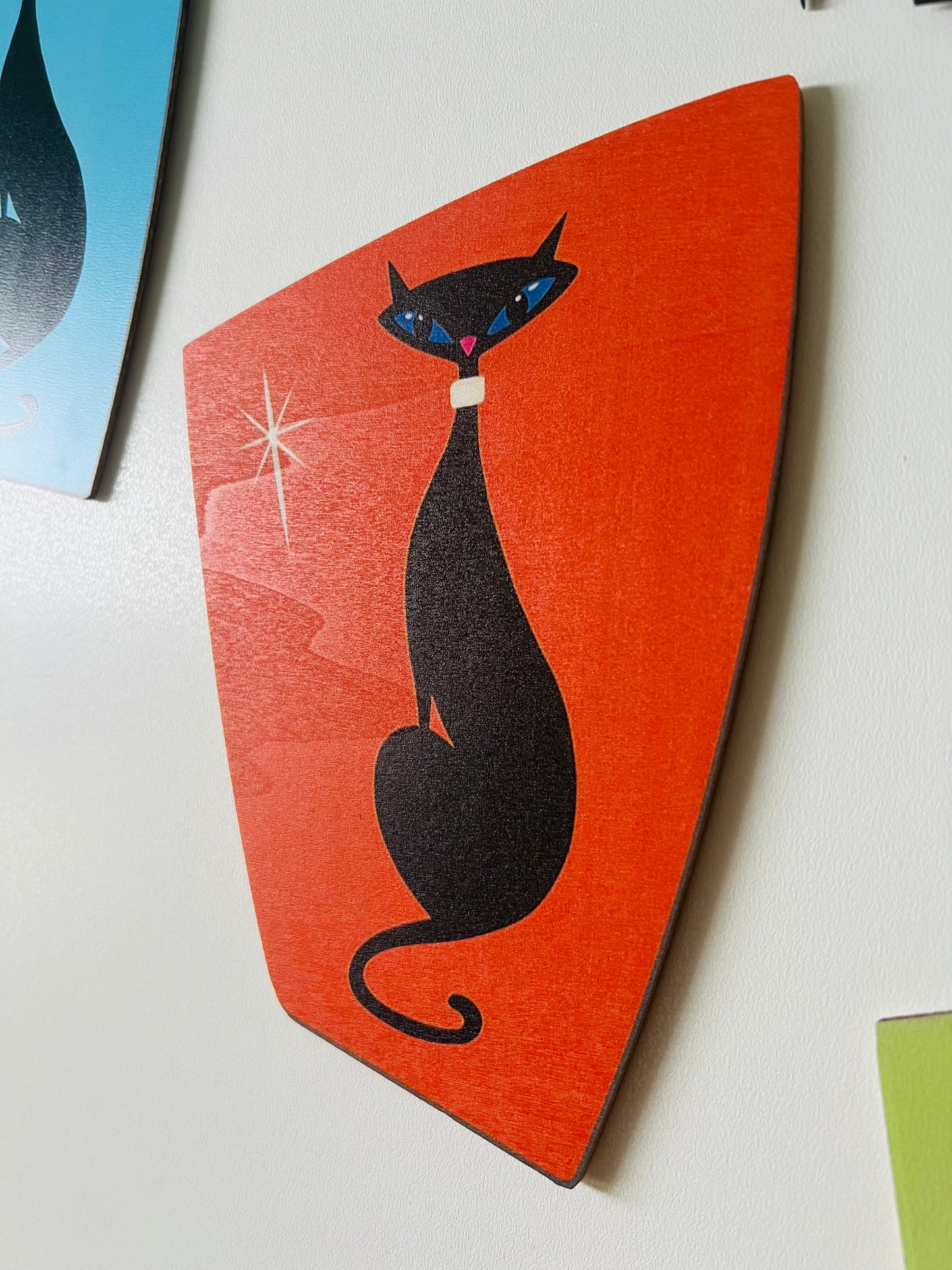 Atomic Age Cats. 3 Pieces With 2 Black Atomic Nodes. FREE SHIPPING.