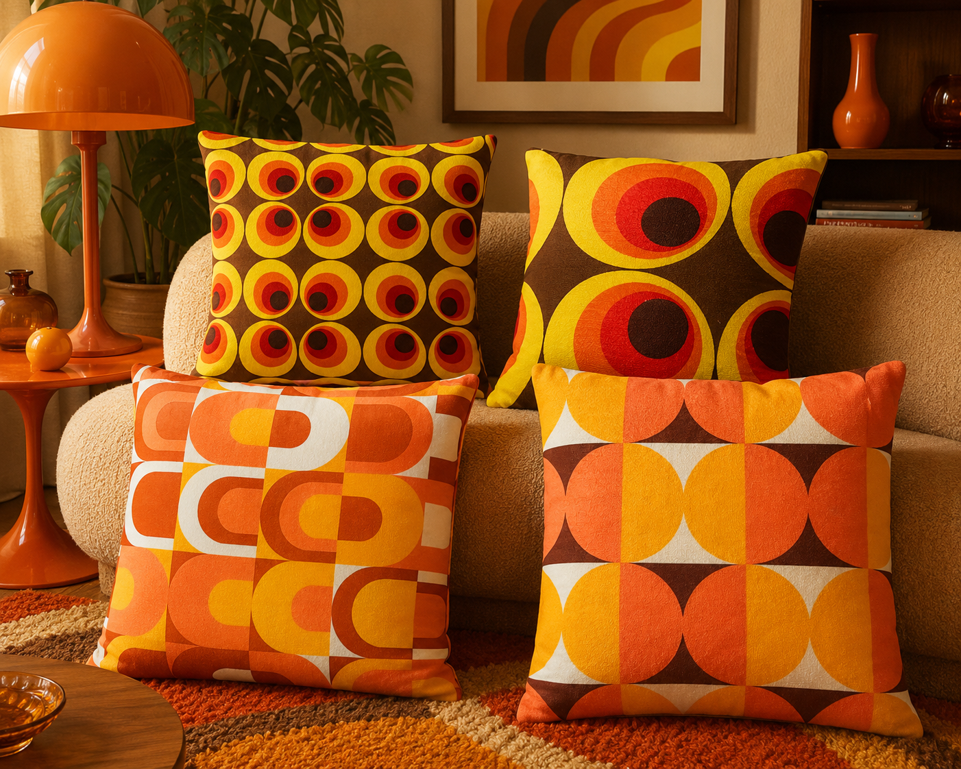 Seventies Cushion Covers. Shipping Included Within Australia