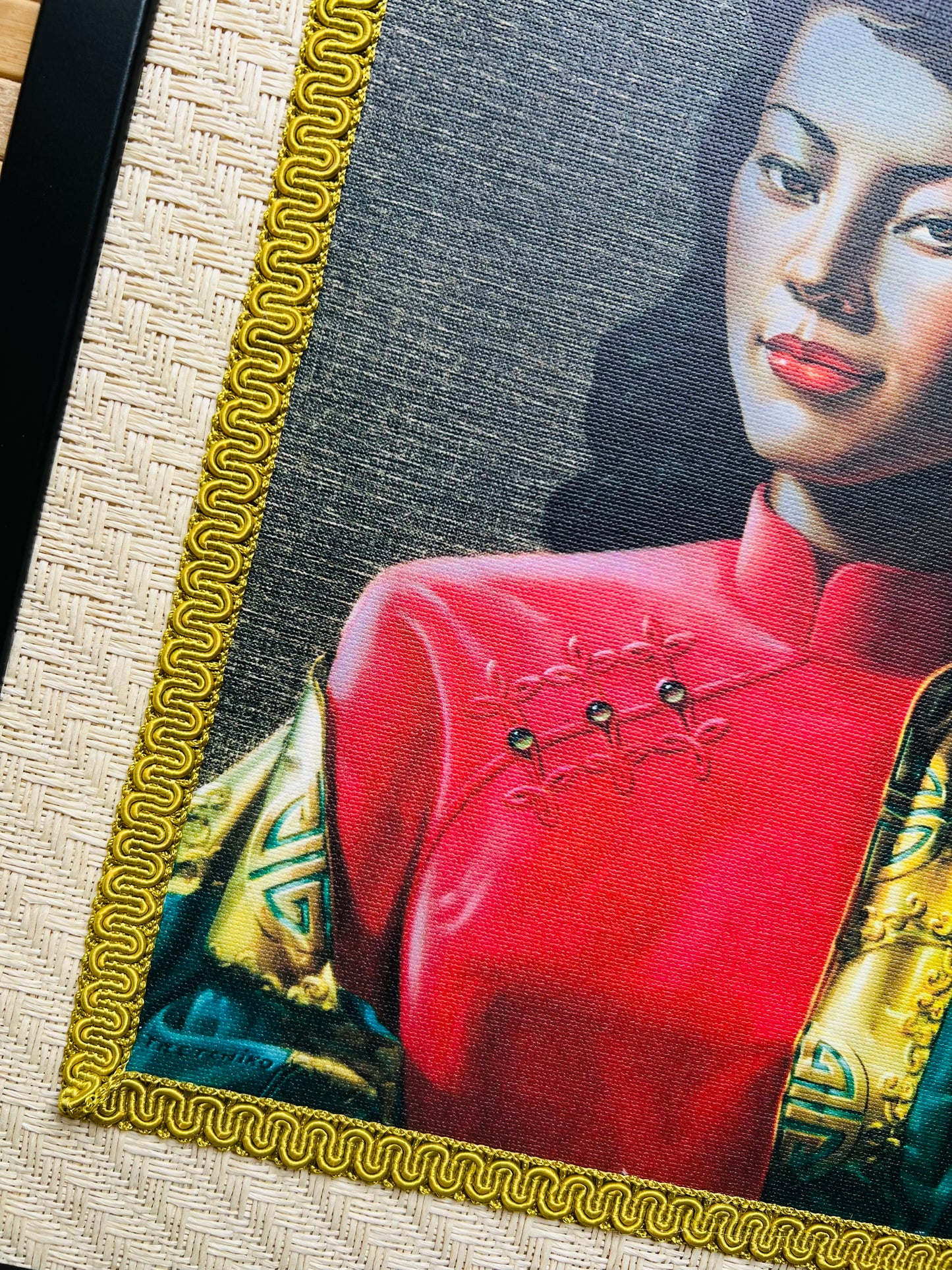 Tretchikoff Miss. Wong Framed Canvas. Includes Shipping Within Australia.