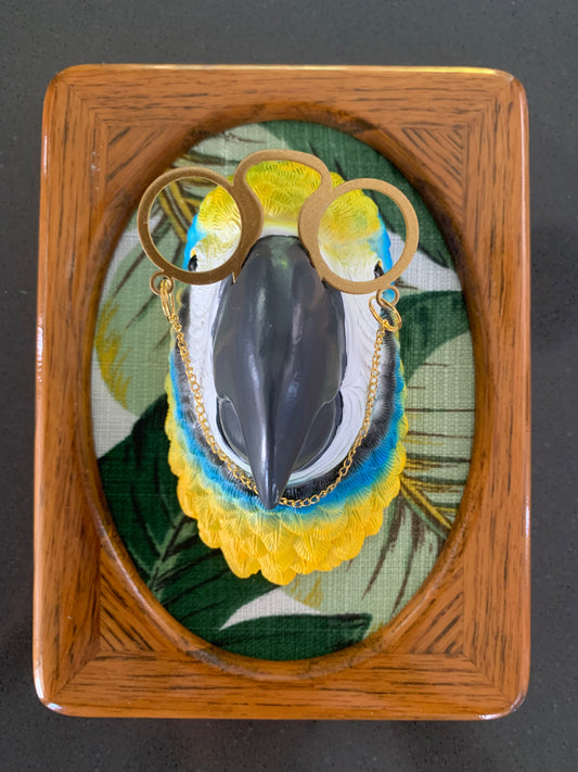 Tiki Bar Kitsch Tropical Parrot Head