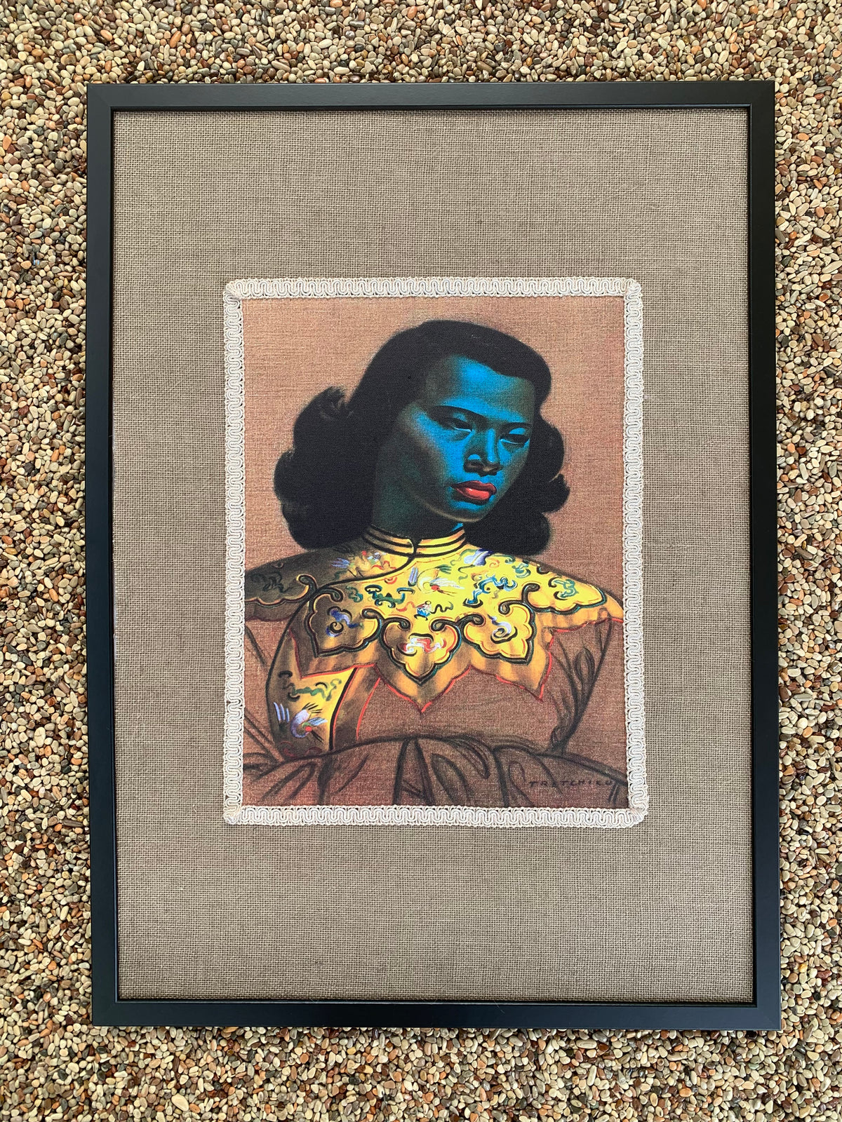 Tretchikoff Chinese Blue Lady Framed Print King Of ‘Kitsch’
