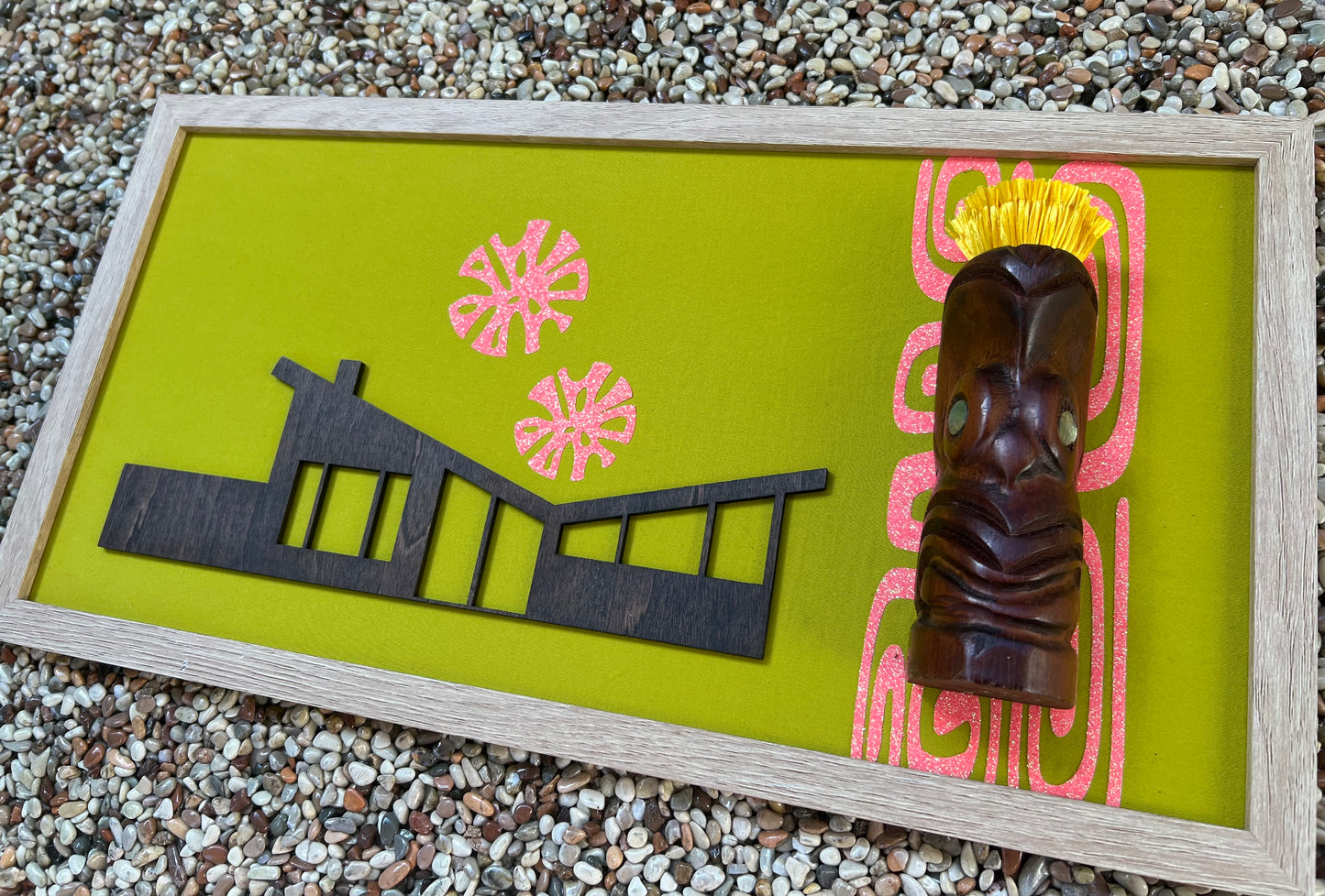 Palm Springs Meets Tiki Wall Art. FREE SHIPPING WITHIN AUSTRALIA.