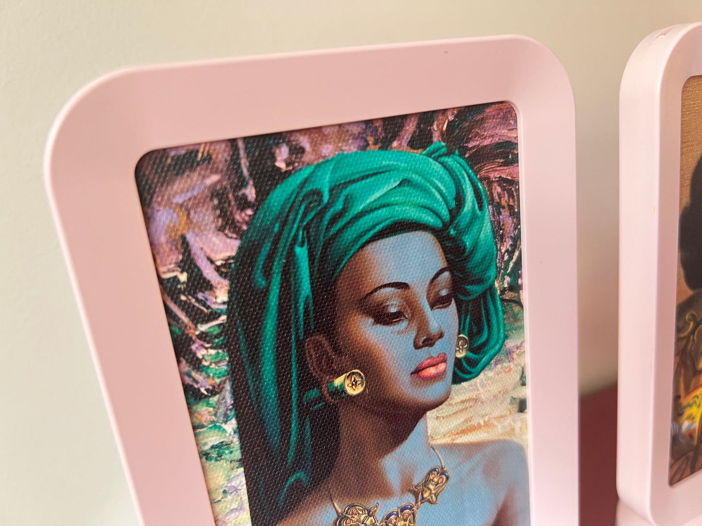 Midcentury Modern Design Art. Desktop Stand Alone Tretchikoff Three Piece. Includes Shipping Within Australia.
