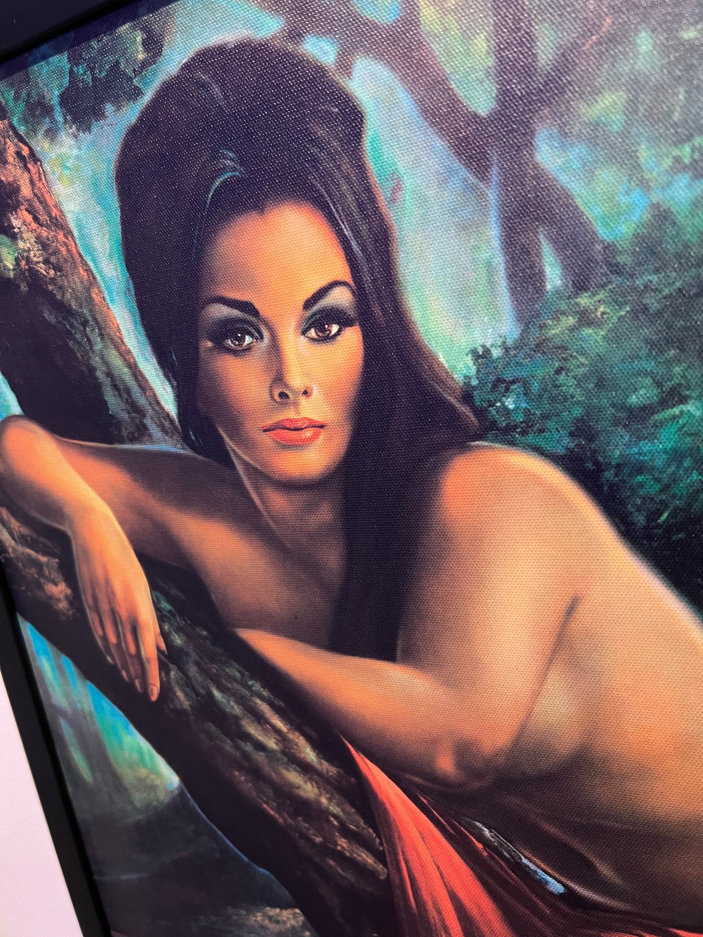 Large JH Lynch Woodland Goddess Framed Canvas. PRE ORDER, 2 Week Dispatch. Free Shipping Within Australia. 53 by 73 cm