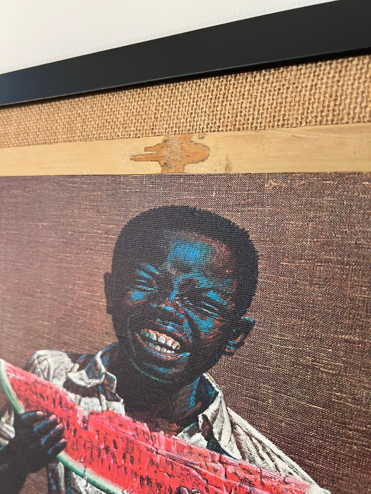 Vladimir Tretchikoff ‘Melon Boy’ Framed Cotton Canvas. Includes Shipping Within Australia.