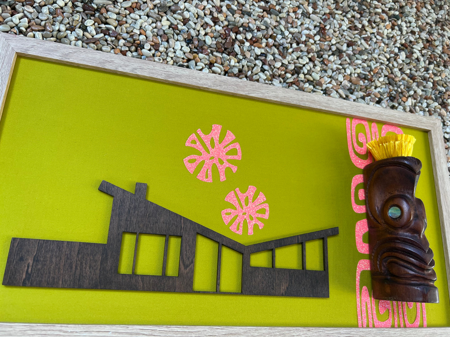 Palm Springs Meets Tiki Wall Art. FREE SHIPPING WITHIN AUSTRALIA.