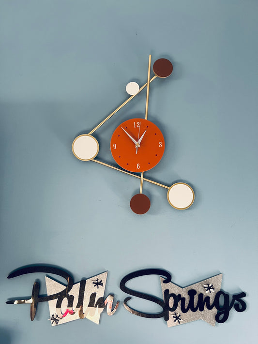 Modernist Geometric Clock.