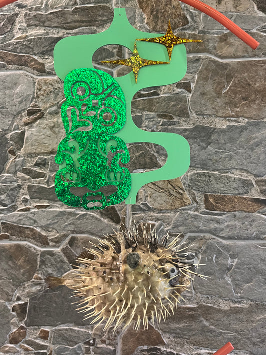Mid-Century Modern Tiki Bar Puffer Fish Art | Tiki Sculpture | Retro Coast. Free Shipping Within Australia.