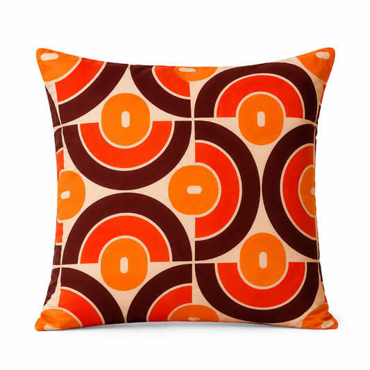 Retro Groovy Cushion Cover 50 x 50 cm. Includes Shipping Within Australia.