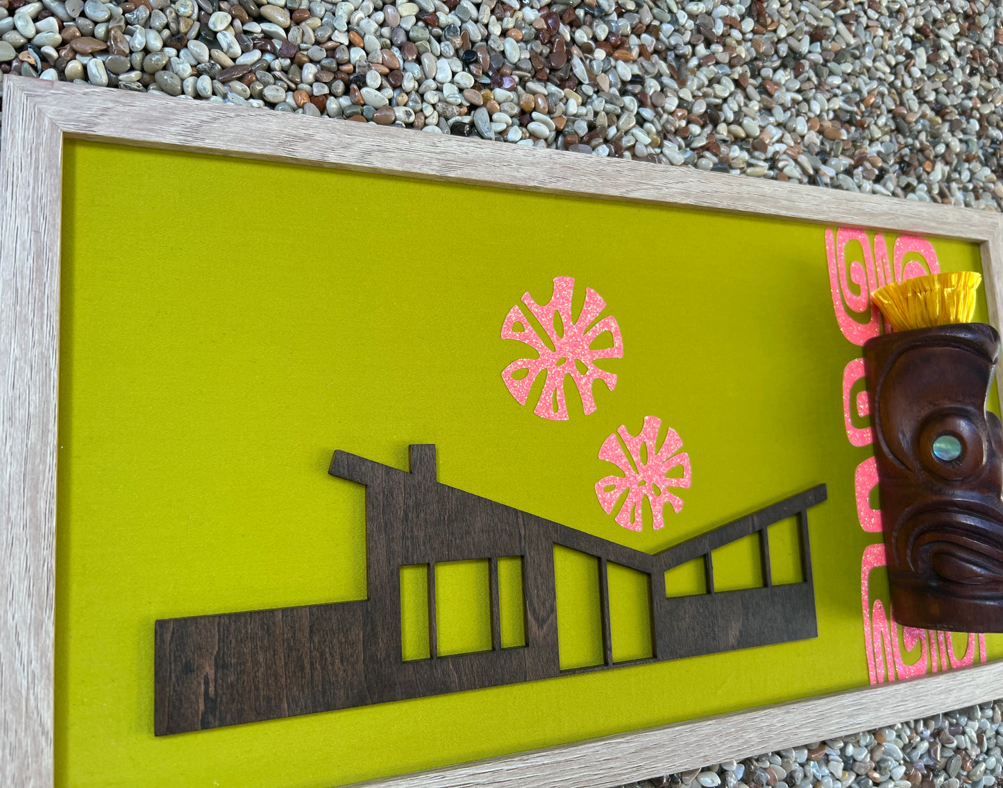 Palm Springs Meets Tiki Wall Art. FREE SHIPPING WITHIN AUSTRALIA.