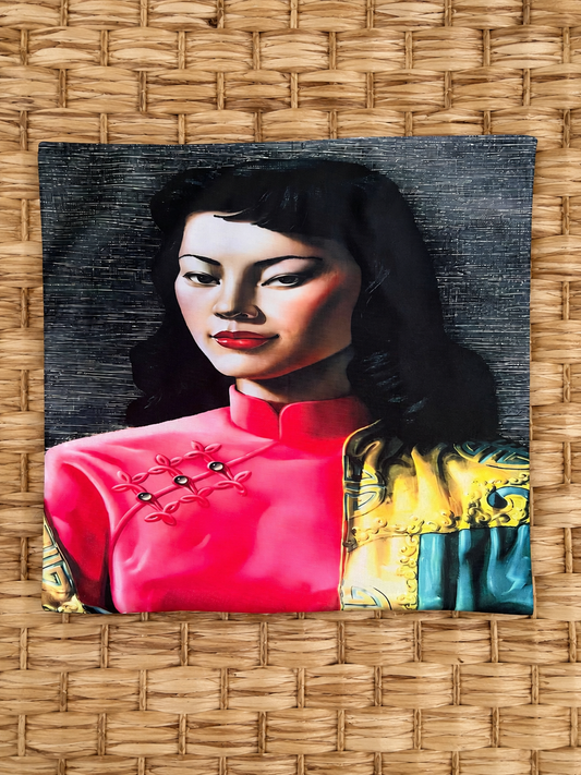 Vladimir Tretchikoff Miss. Wong Cushion Cover. Includes Shipping Within Australia