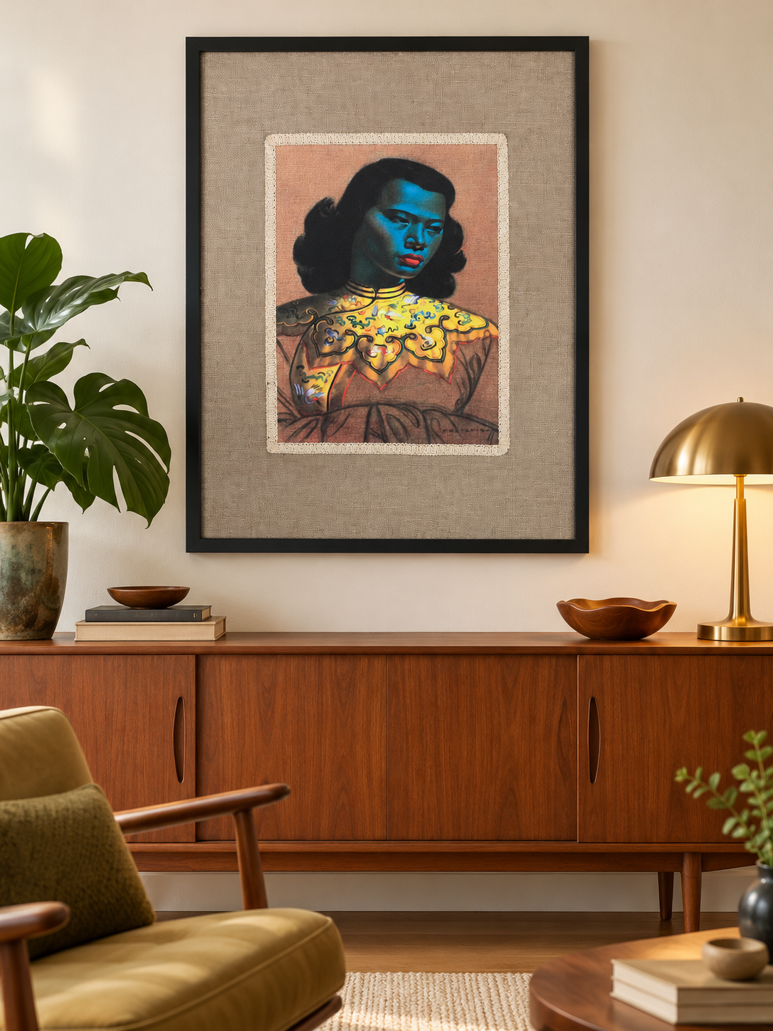 Tretchikoff Chinese Blue Lady Framed Print King Of ‘Kitsch’