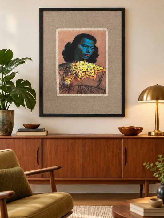 Tretchikoff Chinese Blue Lady Framed Print King Of ‘Kitsch’