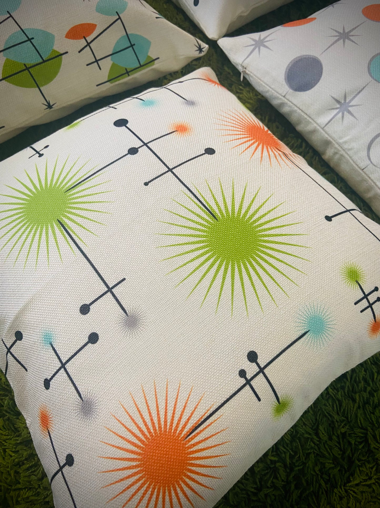 4 Midcentury Modern Design Cushion Covers. Includes Shipping Within Australia.