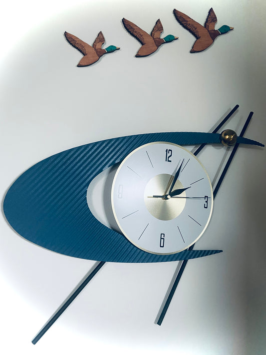 Mid Mod Abstract Clock