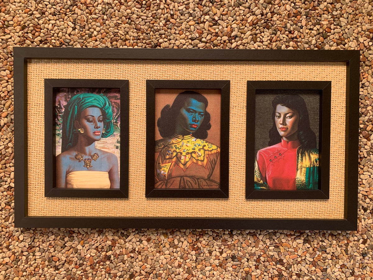 Collection Of Tretchikoff Ladies. Balinese Girl, Chinese Blue Lady & Miss. Wong