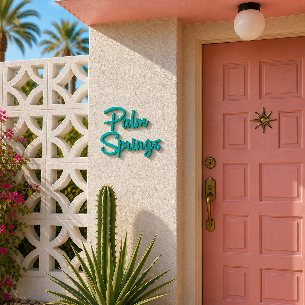 Laser Cut Acrylic Palm Springs Signage