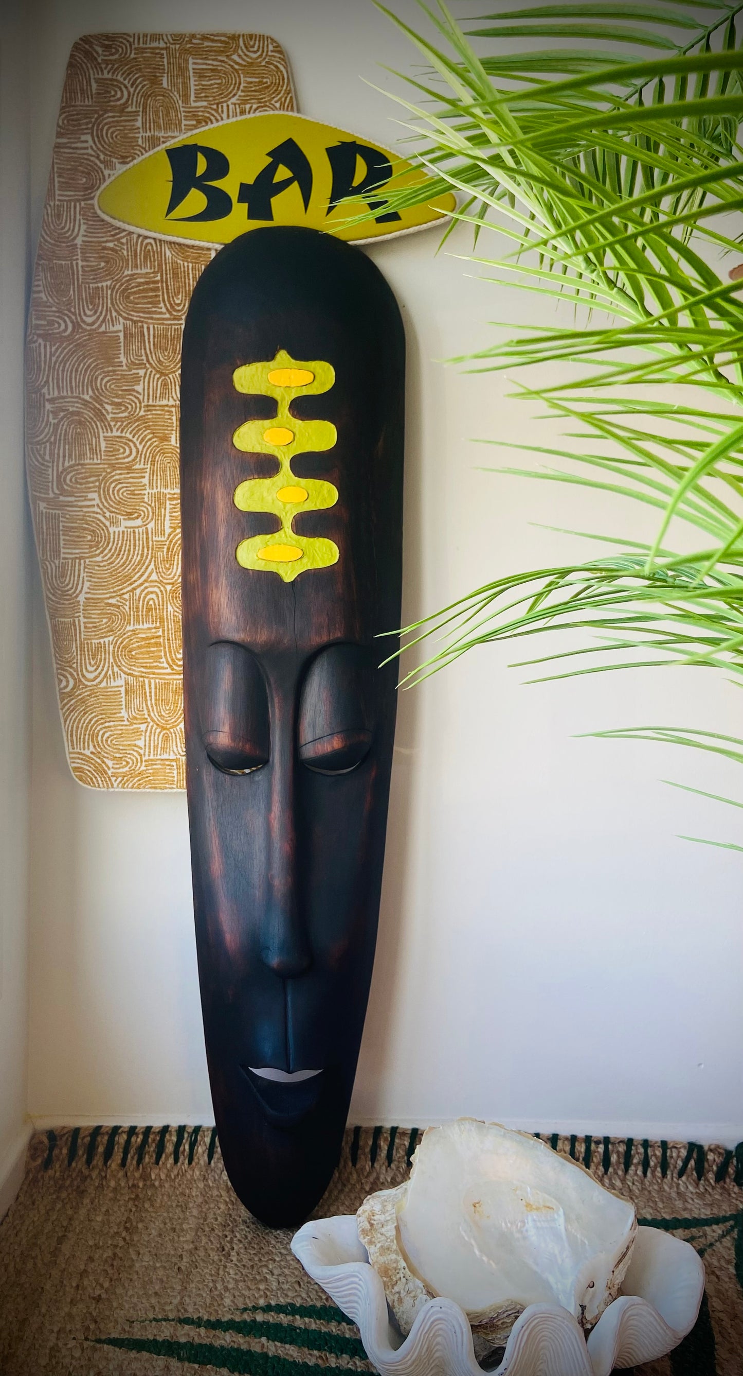 Retro Coast Midcentury Tiki Bar Mask. Read Description.