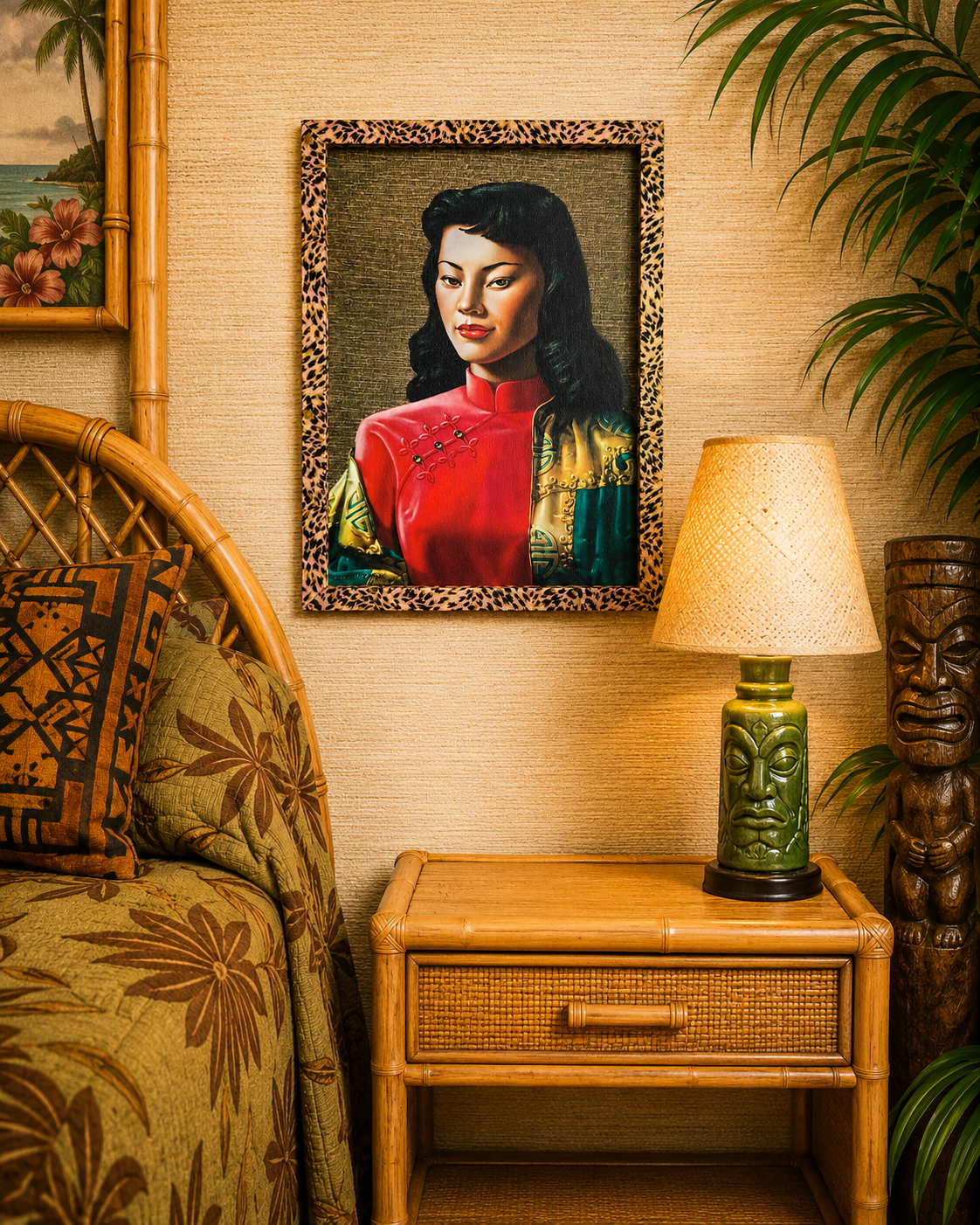 Tretchikoff Framed Print. Miss. Wong. Includes Shipping Within Australia.