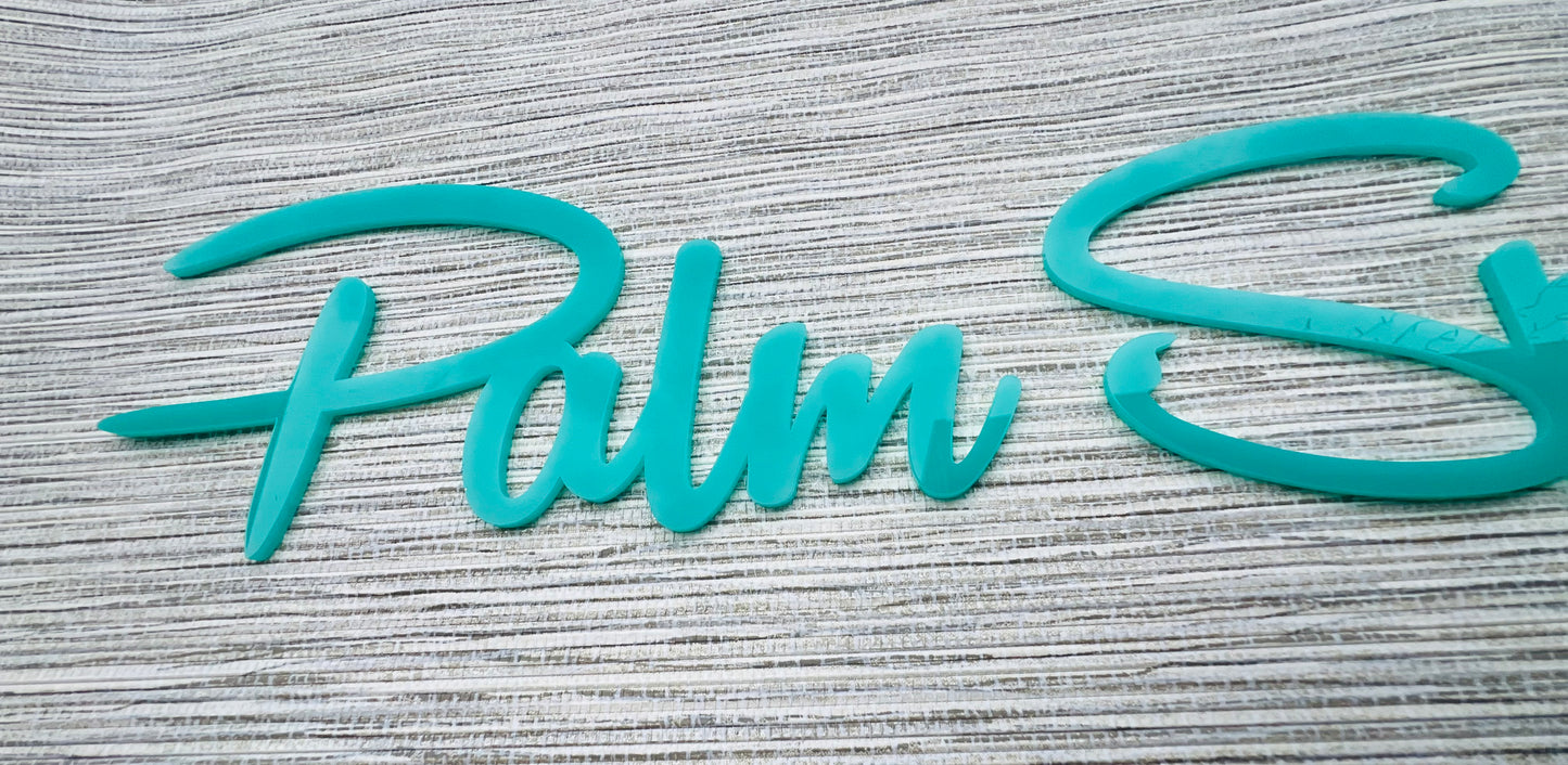 Laser Cut Acrylic Palm Springs Signage