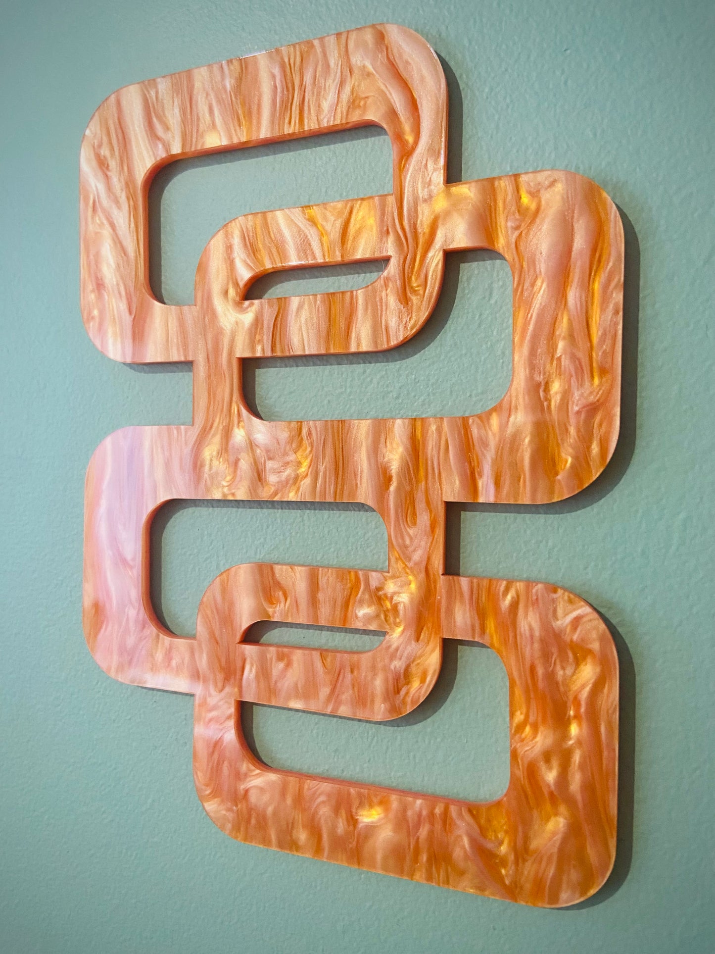 Retro Coast Midcentury Laser Cut Acrylic Design.