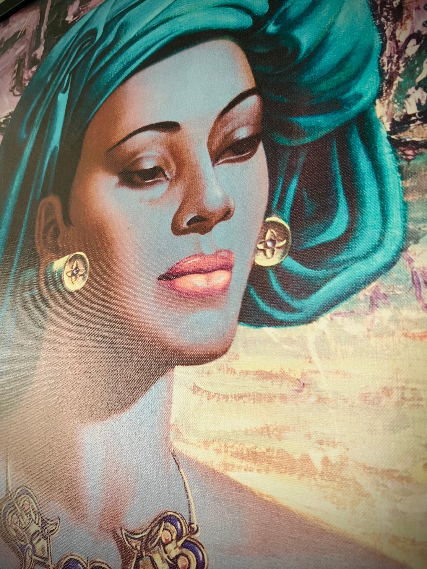 Tretchikoff Balinese Girl 53 x 63 cm Framed Print. Includes Shipping Within Australia.