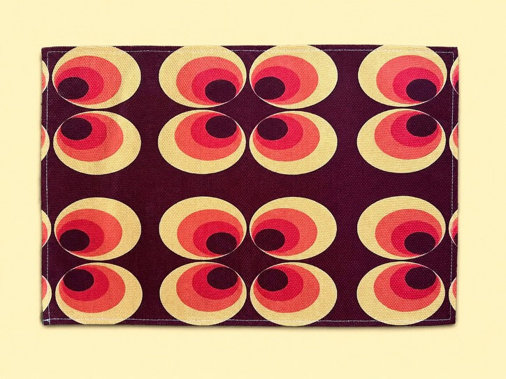 Groovy Seventies Place Mats, Set Of 4. Free Shipping Within Australia.