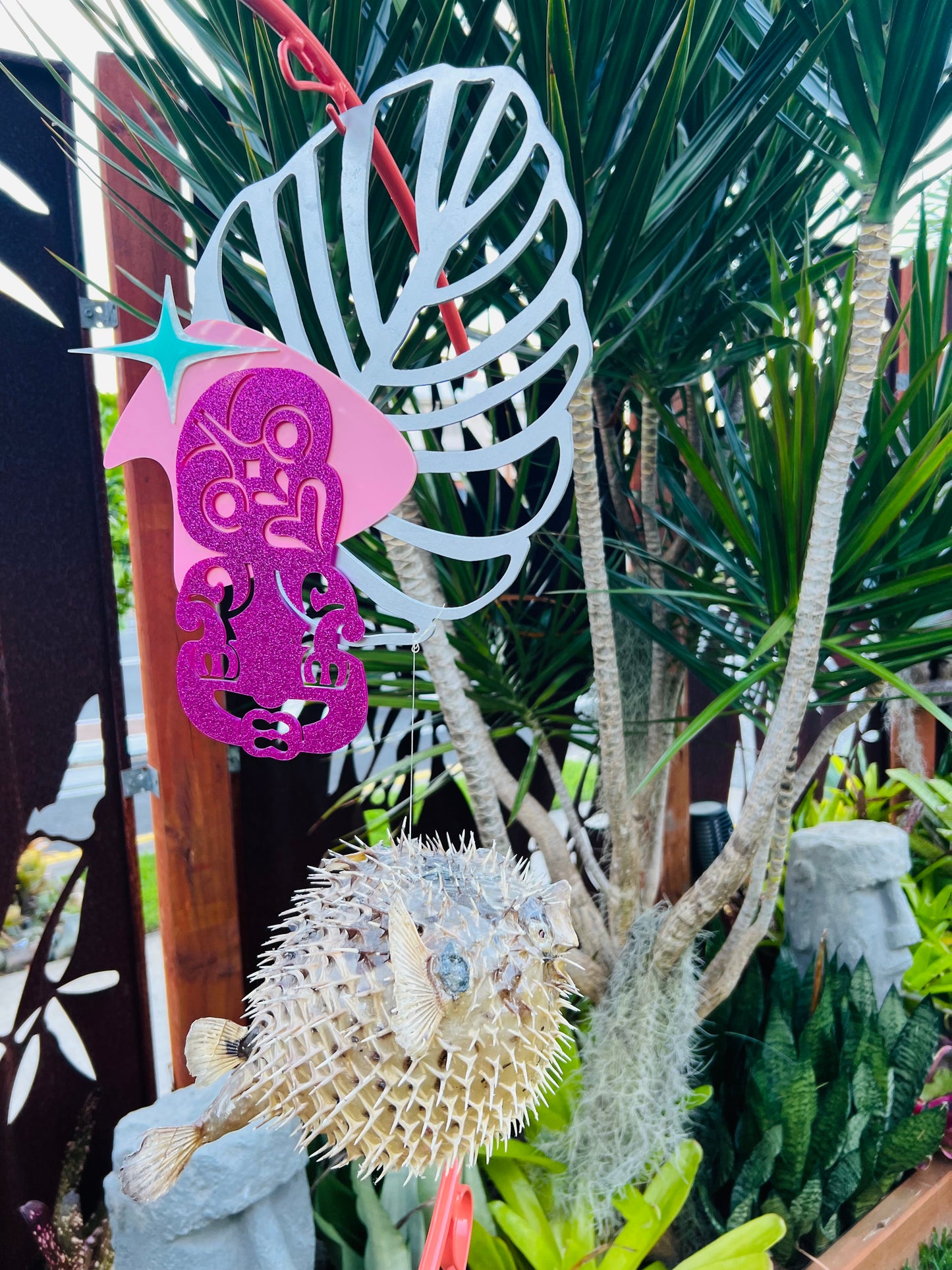 Mid-Century Modern Tiki Bar Puffer Fish Art | Tiki Sculpture | Retro Coast. Free Shipping Within Australia.