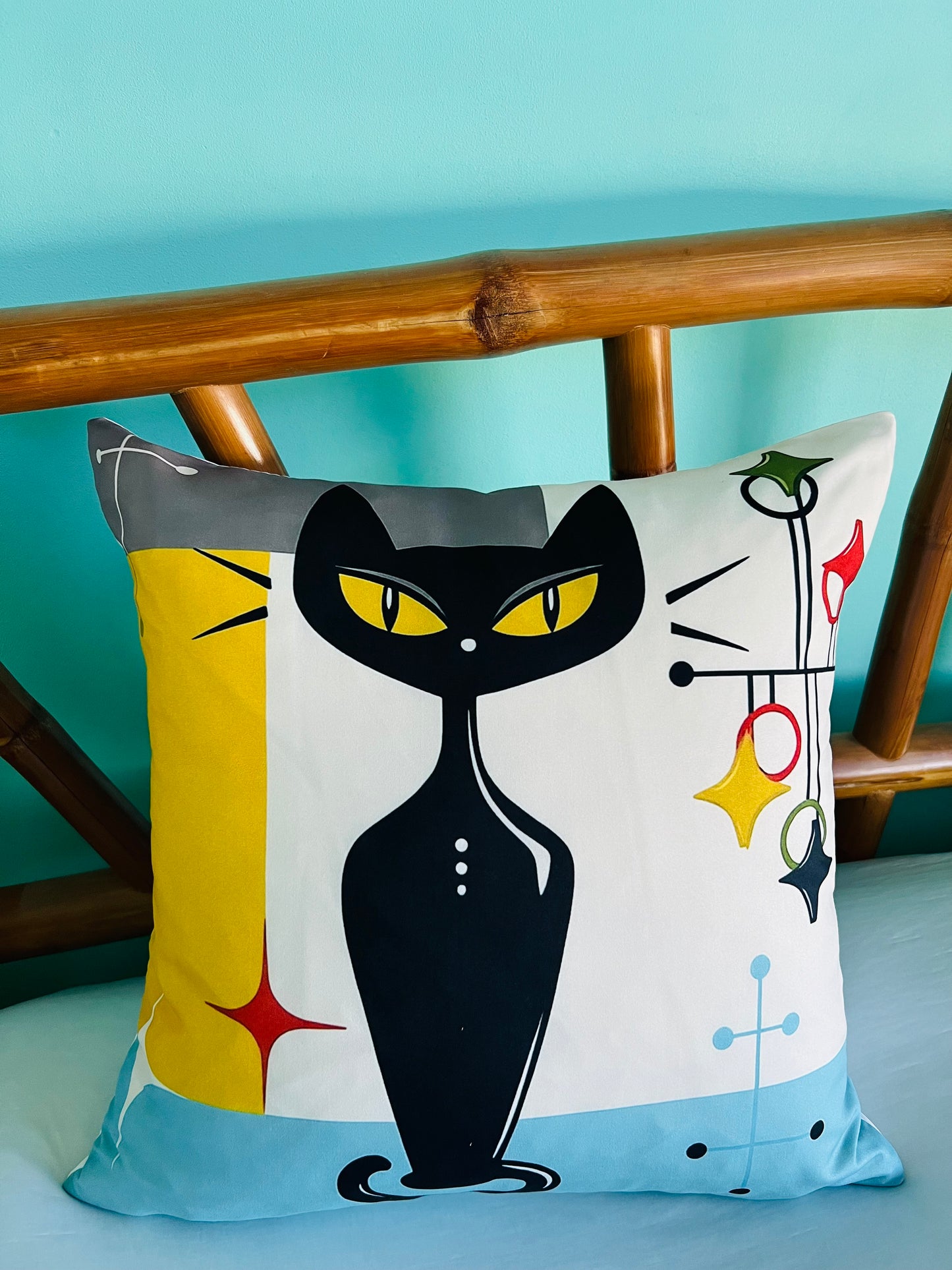 Mid Mod Cat Cushions. Set Of 4, Includes Shipping Within Australia.
