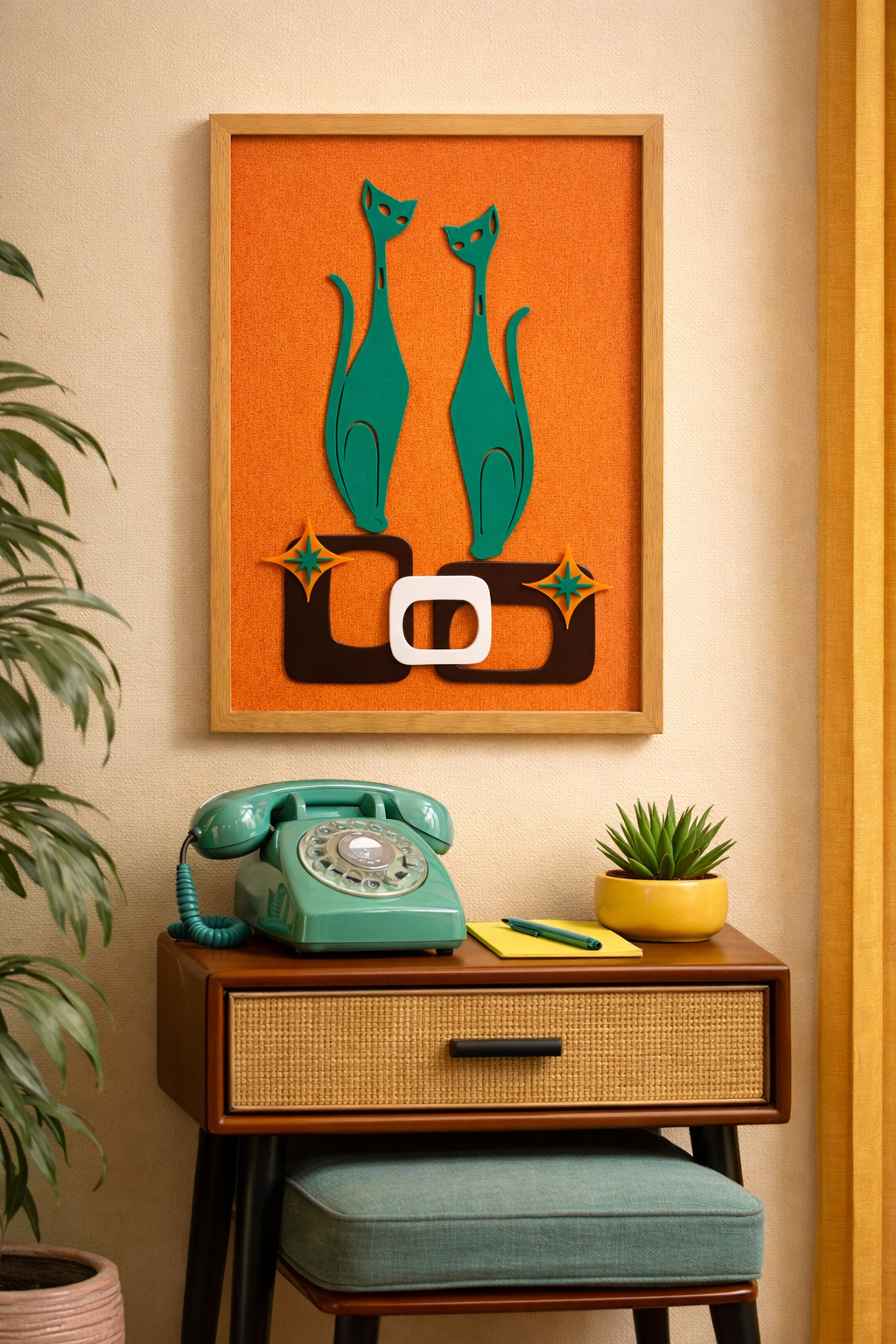 Sexton Cat Art. FREE shipping within Australia.