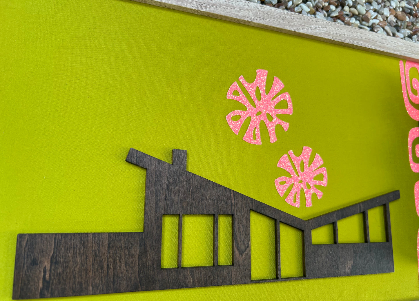 Palm Springs Meets Tiki Wall Art. FREE SHIPPING WITHIN AUSTRALIA.