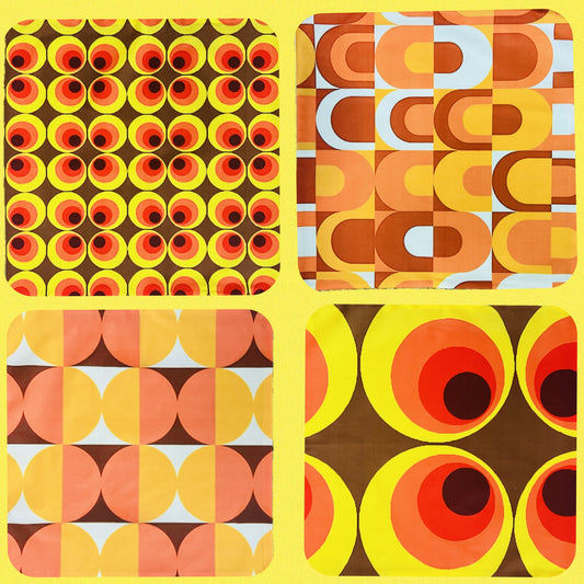 Pre Order, 2 Week Turnaround 4 Pack Of Groovy Seventies Cushion Covers. Shipping Included Within Australia