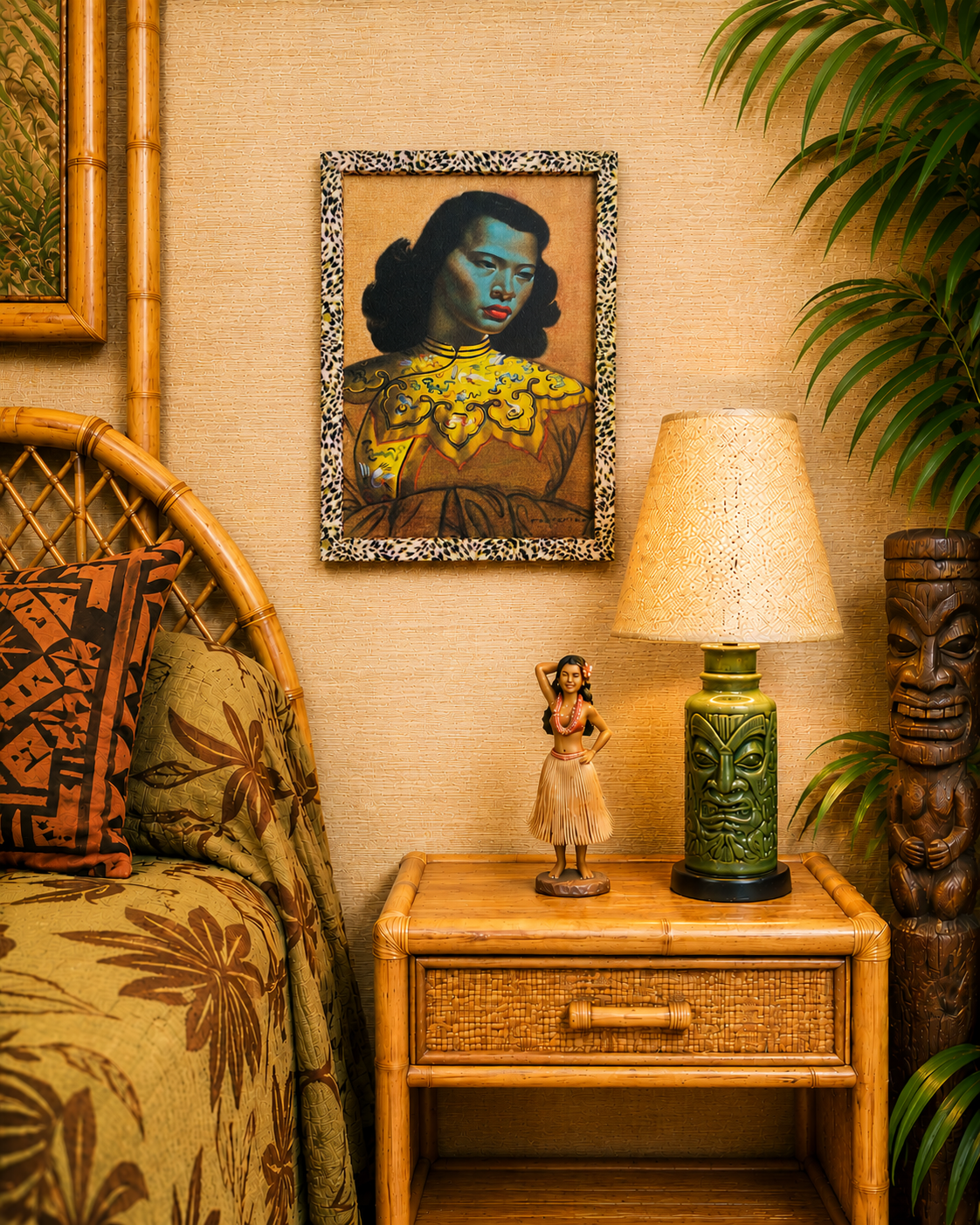 Tretchikoff Print, Chinese Blue Lady. Price Includes FREE shipping within Australia.