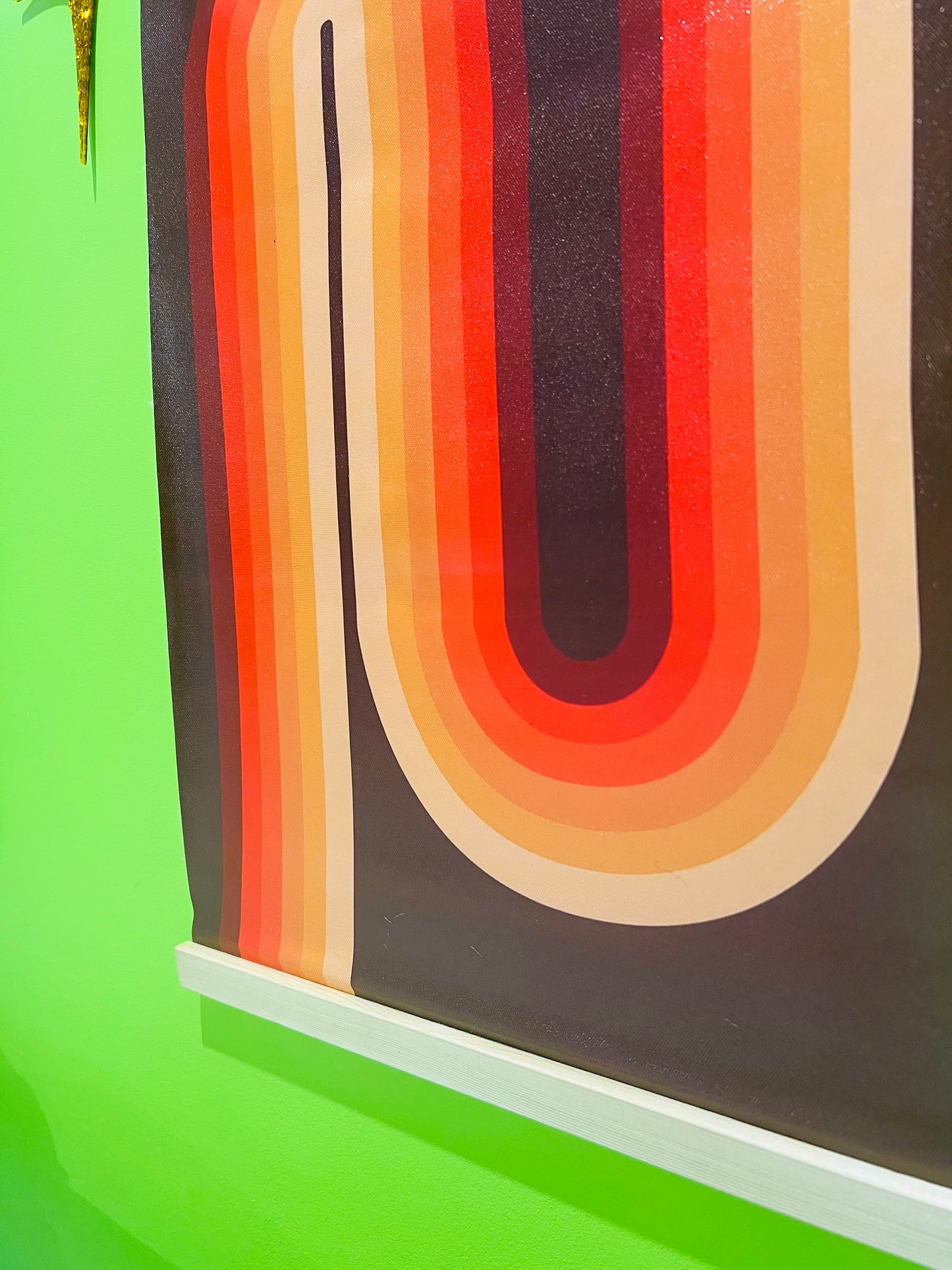 Seventies Themed Retro Canvas Wall Hanging. Free Shipping Within Australia.