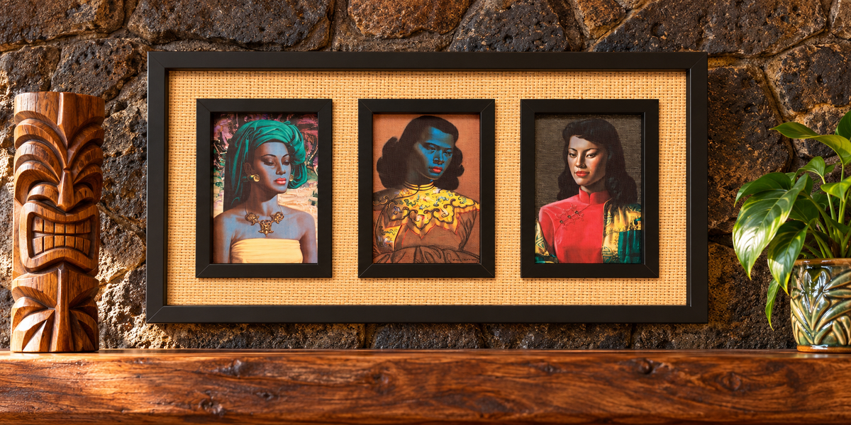 Collection Of Tretchikoff Ladies. Balinese Girl, Chinese Blue Lady & Miss. Wong