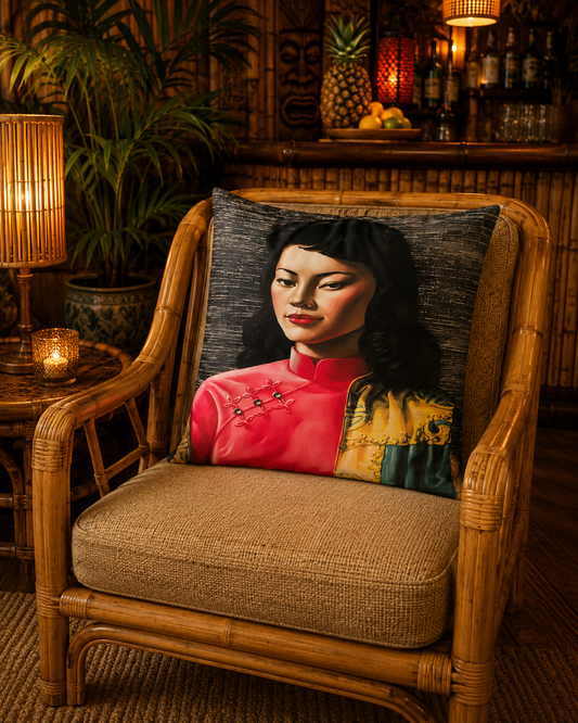 Vladimir Tretchikoff Miss. Wong Cushion Cover. Includes Shipping Within Australia