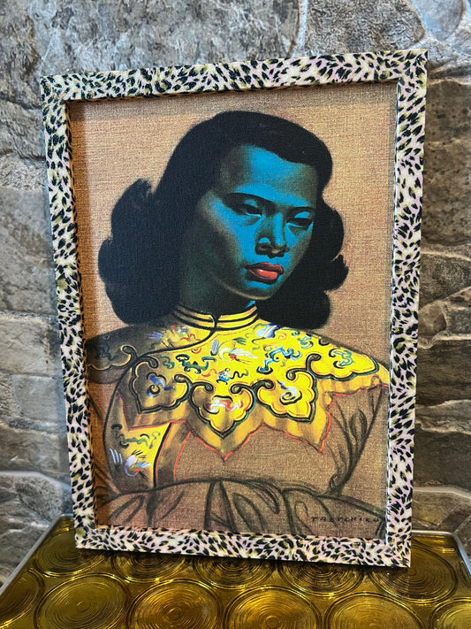 Tretchikoff Print, Chinese Blue Lady. Price Includes FREE shipping within Australia.