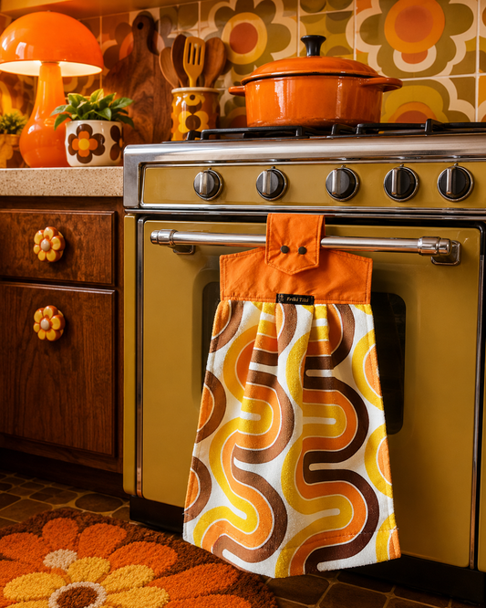 Retro Hand Towel. Includes Shipping Within Australia.